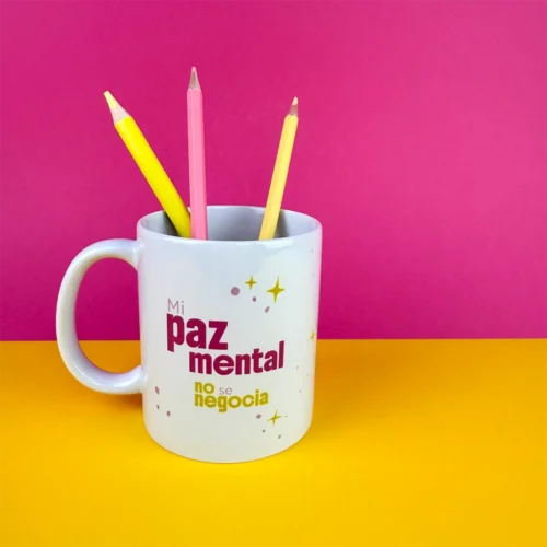Taza “Mi paz mental no se negocia”